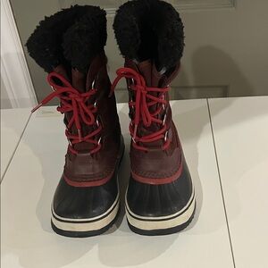 Sorel Black Plush-Lined Boot Label